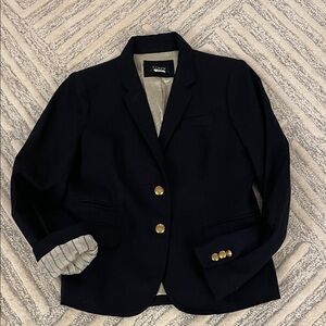 J. Crew Navy Blazer with gold buttons sz 8